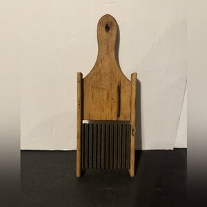 Vintage primitive vegetable slicer mandolin